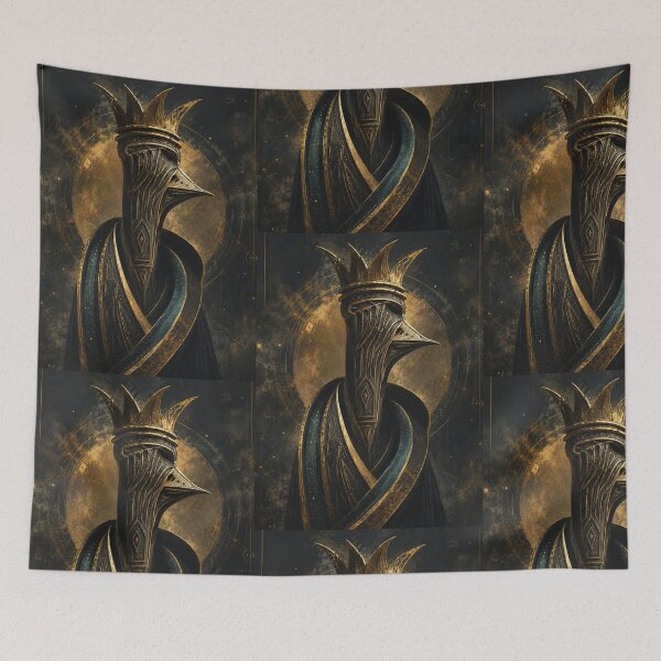 Item preview, The Crow King Dark Fantasy Raven Art designed and sold by PTCollections.