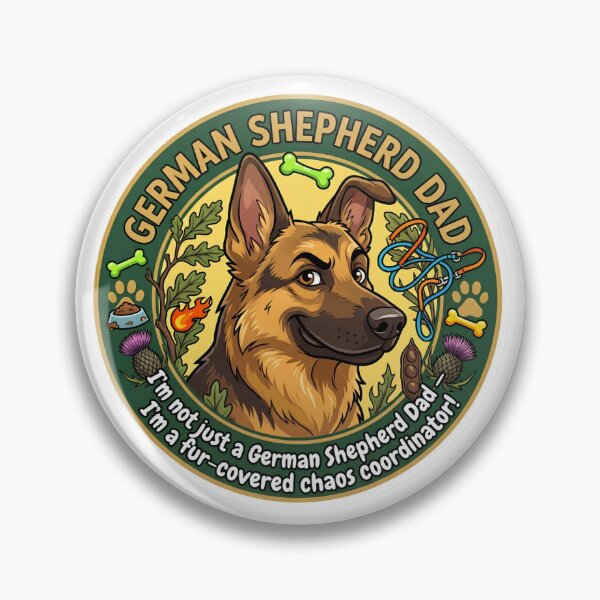 Item preview, German Shepherd Dad Fur-Covered Chaos Coordinator Funny GSD Gift designed and sold by Presshue.