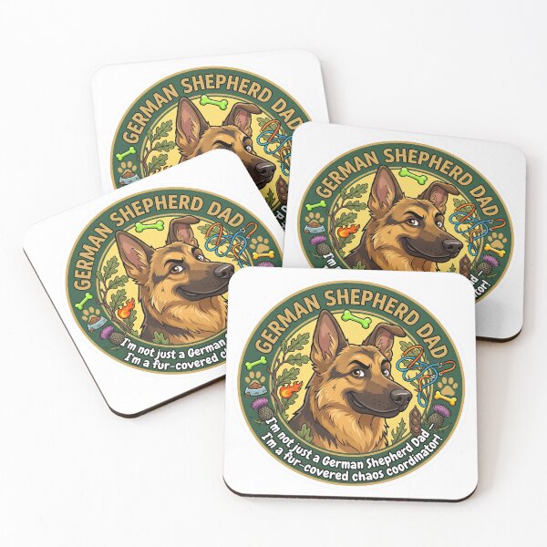 Item preview, German Shepherd Dad Fur-Covered Chaos Coordinator Funny GSD Gift designed and sold by Presshue.