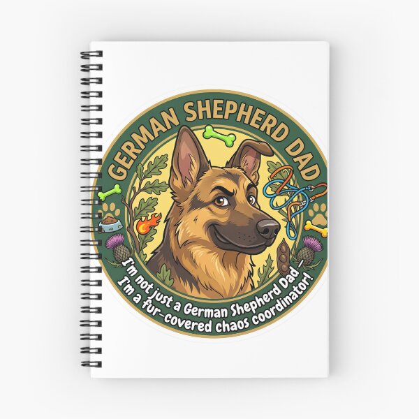 Item preview, German Shepherd Dad Fur-Covered Chaos Coordinator Funny GSD Gift designed and sold by Presshue.