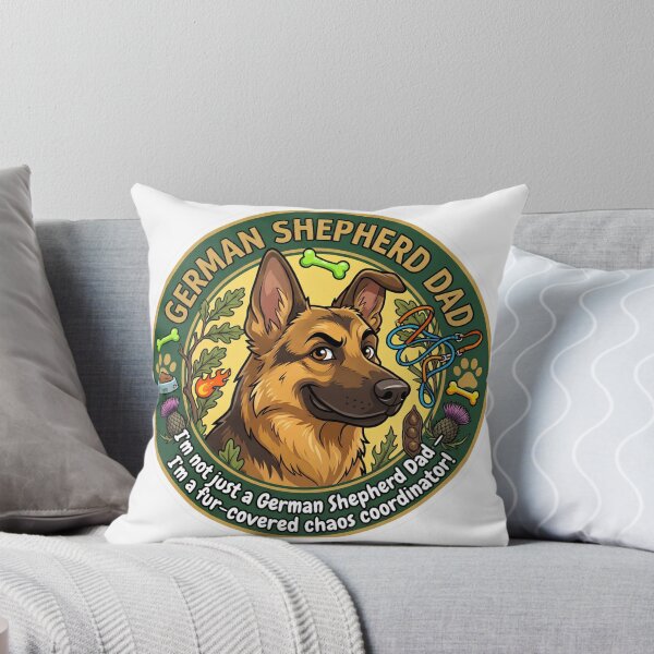 Item preview, German Shepherd Dad Fur-Covered Chaos Coordinator Funny GSD Gift designed and sold by Presshue.