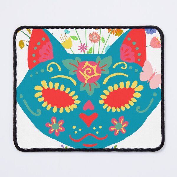 Item preview, Cute Sugar Skull Cat Design designed and sold by WhimsyWolfDsgns.