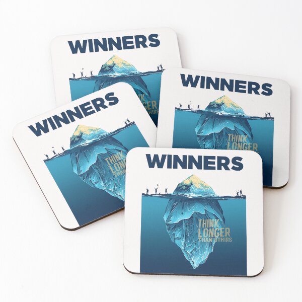 Item preview, Winners Think Longer Than Others Iceberg Motivation T-Shirt | Success Mindset Graphic Design designed and sold by Vvmd.