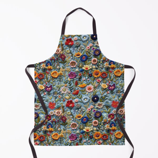 Item preview, Floral Embroidery Phone Case for Mom | Vintage Stitched Flower Journal for Students | Colorful Hand-Stitched Floral Blanket for Grandma | Elegant Embroidery Pattern Tote Bag for Nurse designed and sold by VivaFy.