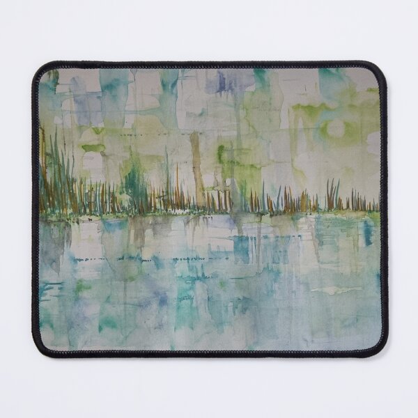 Item preview, Soft abstract pastel watercolour of a waterside scene designed and sold by Kzacreative.