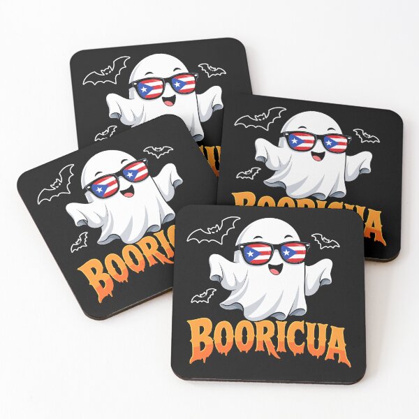 Item preview, Booricua Ghost Puerto Rican Flag Halloween Design designed and sold by Liomal.