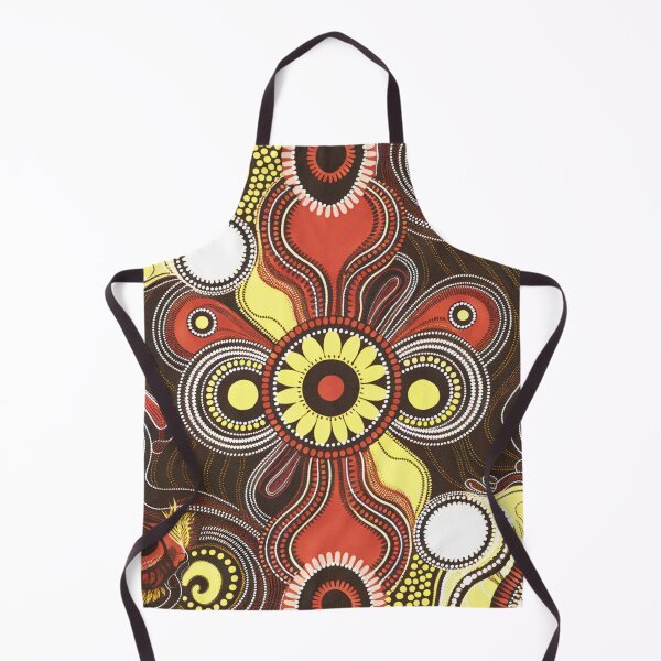 Item preview, Aboriginal Dot Painting Bedding Set Red Earth designed and sold by AboriginalartVI.