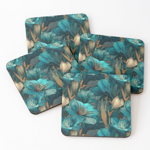 Item preview, Bold Amaryllis - Tropical Flower Pattern   - Valentine Gifts For Him designed and sold by RoyalStarsPatts.