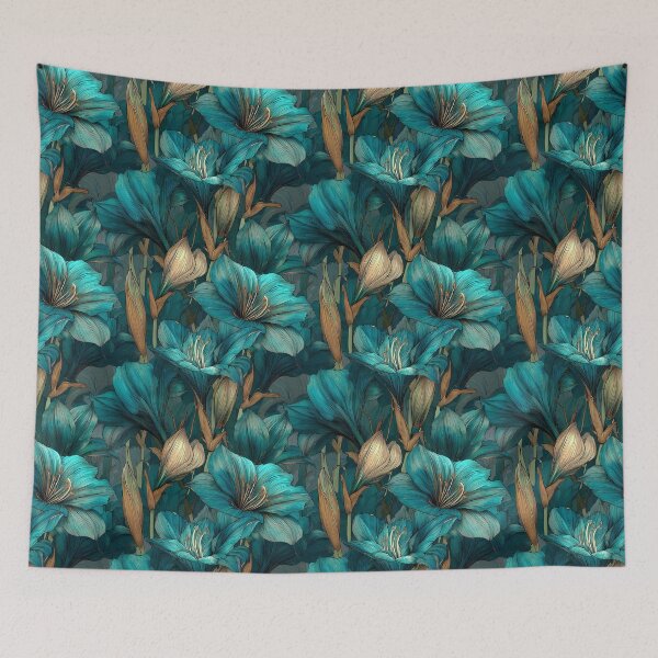Item preview, Bold Amaryllis - Tropical Flower Pattern   - Valentine Gifts For Him designed and sold by RoyalStarsPatts.