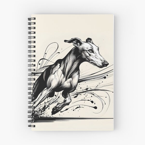 Artikelvorschau, GALOGO - Galgo in Motion – Sumi-e Greyhound Art Print with Ink Flow Lines entworfen und verkauft von GALOGO – Art for Sighthounds & Animal Welfare.