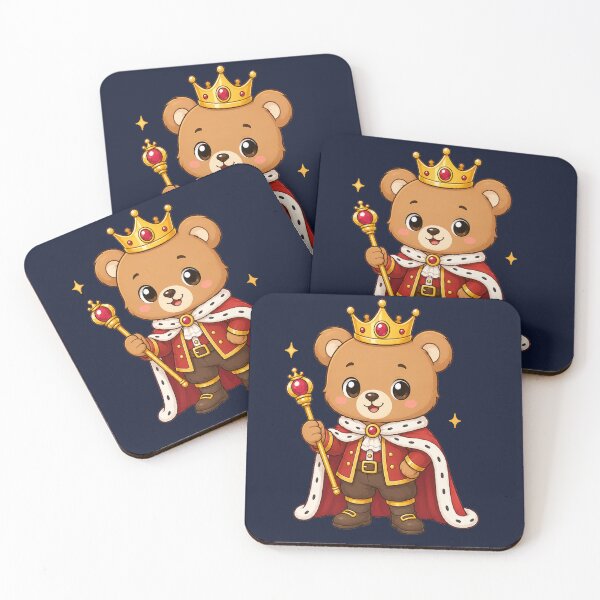 Item preview, Cute King Teddy Bear Royal Cub Wearing Gold Crown designed and sold by Seculinator.