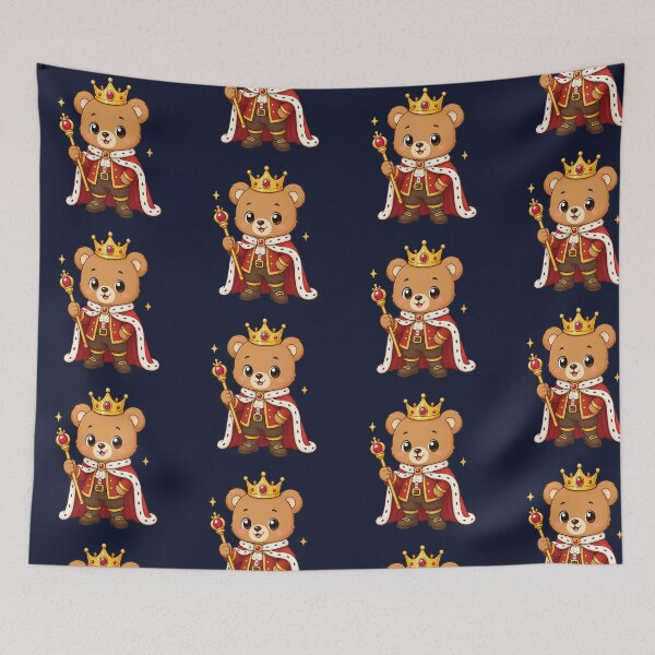 Item preview, Cute King Teddy Bear Royal Cub Wearing Gold Crown designed and sold by Seculinator.