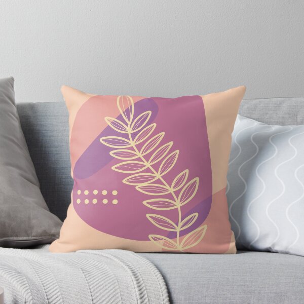 Item preview, Dusty Rose and Purple Pastel Boho Fern Illustration designed and sold by Novalineastudio.