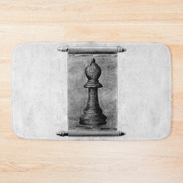 Item preview, Chess Bishop Scroll Parchment Dark Medieval Strategy Ink Art designed and sold by Ghoul Enterprises.