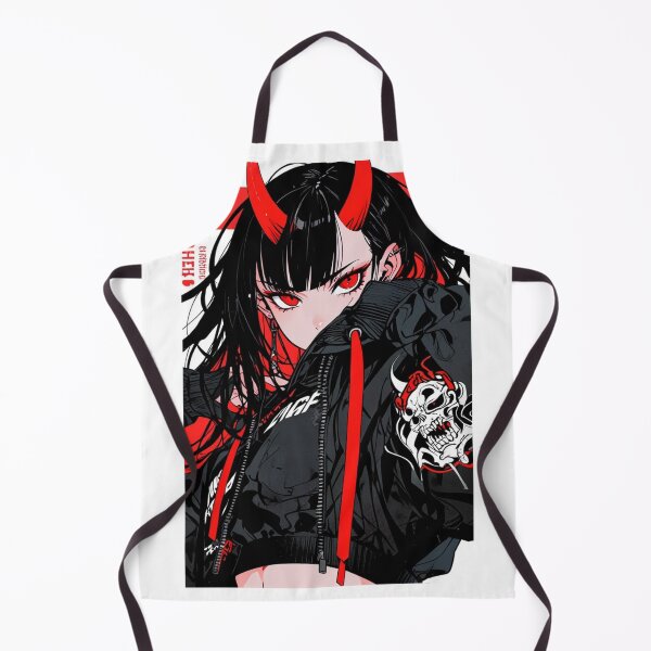 Item preview, Red Oni Anime Girl Dark Fantasy Art designed and sold by AnimDream .