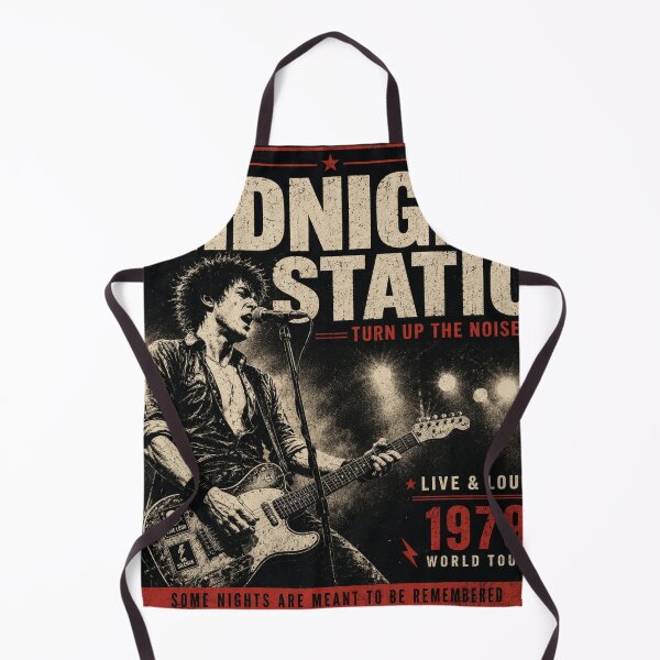 Item preview, Midnight Static Live & Loud Vintage Rock Poster designed and sold by S06PMarketing.