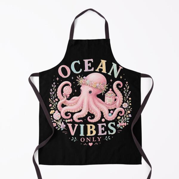 Item preview, Ocean Vibes Only Sweet Vibes Octopus designed and sold by Weirdwildco69.