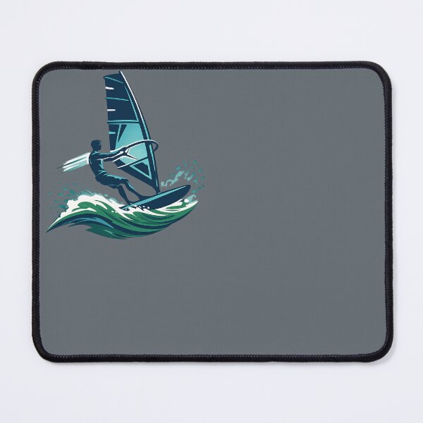 Item preview, Sea Vibes - Windsurfer Carving Green Wave designed and sold by SilentPowerArt.