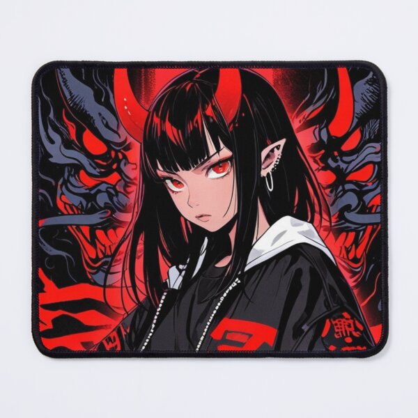 Item preview, Gothic Demon Anime Girl Red Eyes Aesthetic designed and sold by AnimDream .