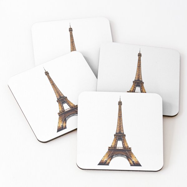 Item preview, Eiffel Tower at Night – Golden Illuminated Paris Landmark Graphic designed and sold by Northern Glow Art.
