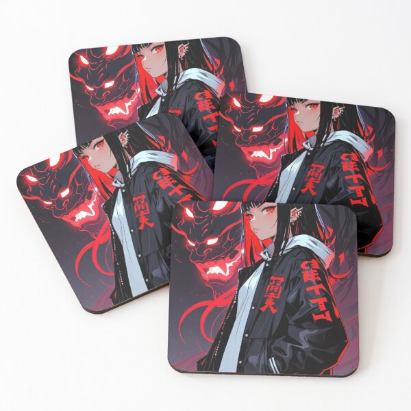 Item preview, Dark Anime Oni Girl Japanese Aesthetic designed and sold by AnimDream .