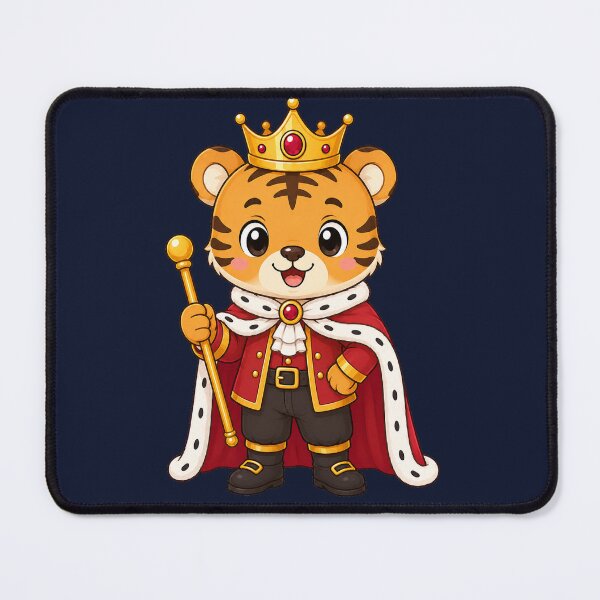 Item preview, Cute King Tiger Royal Cub Wearing Gold Crown designed and sold by Seculinator.