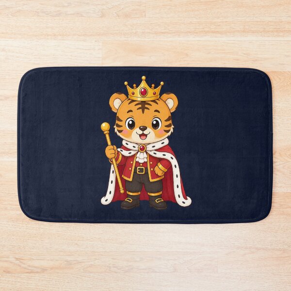 Item preview, Cute King Tiger Royal Cub Wearing Gold Crown designed and sold by Seculinator.