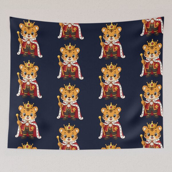 Item preview, Cute King Tiger Royal Cub Wearing Gold Crown designed and sold by Seculinator.
