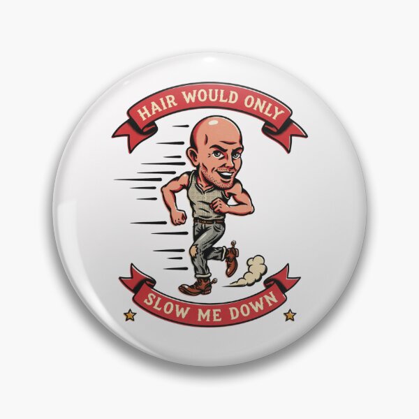 Item preview, Hair Would Only Slow Me Down Funny Bald Humor designed and sold by zuczekgti.