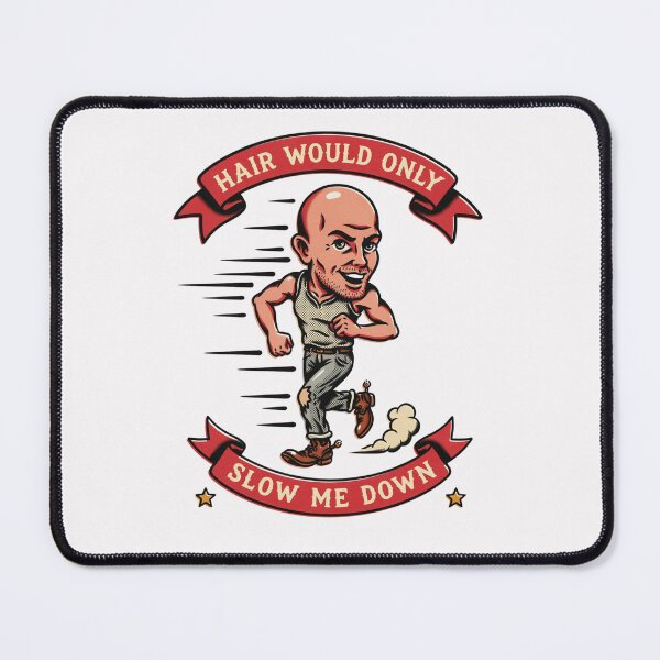 Item preview, Hair Would Only Slow Me Down Funny Bald Humor designed and sold by zuczekgti.