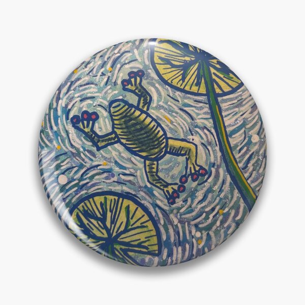 Item preview, Lily Pad Drifter | Whimsical Frog Illustration designed and sold by Bramble and Willow Studio.