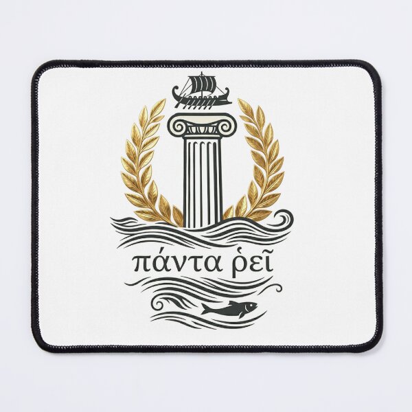Item preview, Panta Rhei Golden Laurel Wreath Greek Philosophy designed and sold by Plumcharmeurs.