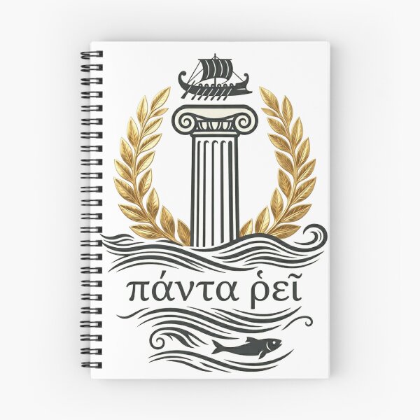 Item preview, Panta Rhei Golden Laurel Wreath Greek Philosophy designed and sold by Plumcharmeurs.