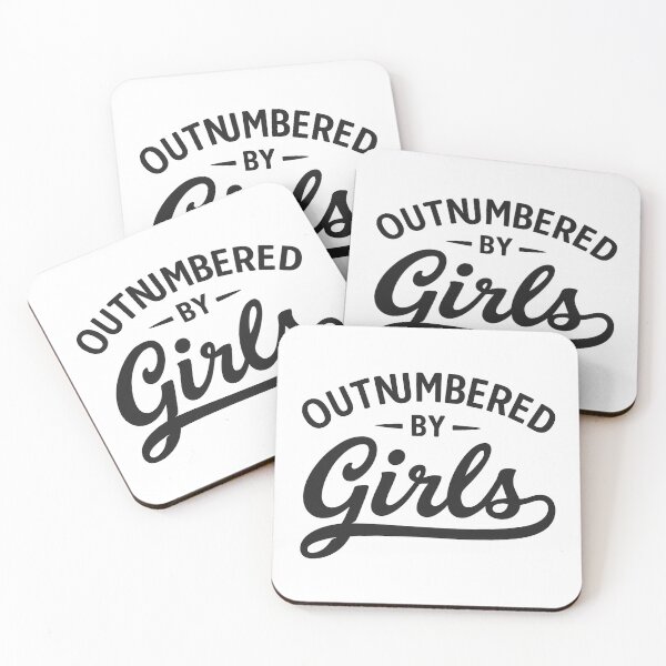 Item preview,  Outnumbered by Girls,Funny Dad  designed and sold by CloudyPress.