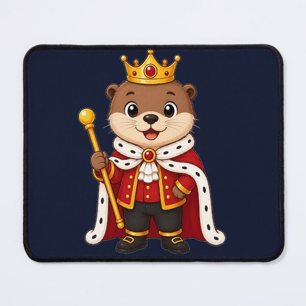 Item preview, Cute King Otter Royal Cub Wearing Gold Crown designed and sold by Seculinator.