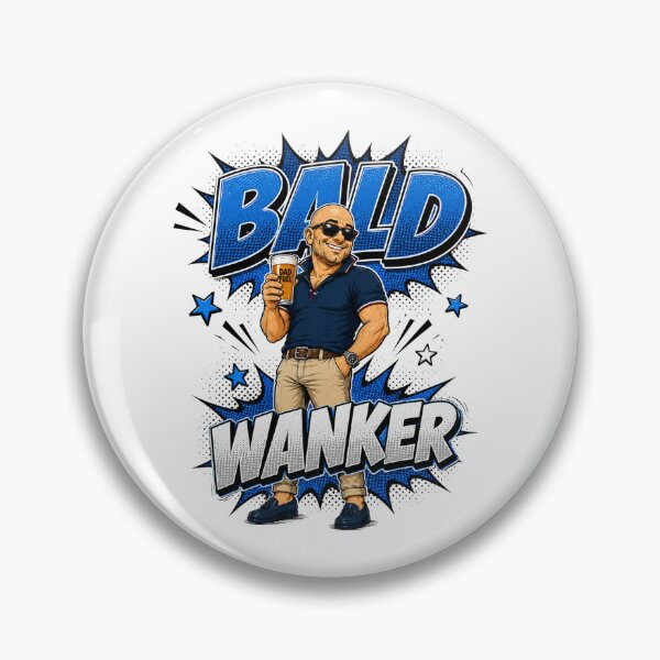 Item preview, Bald Wanker Funny Bald Dad Banter Design designed and sold by UrbanKangaroo.