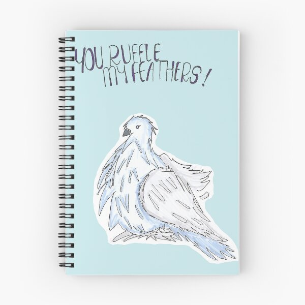 Item preview, You Ruffle My Feathers - Hand Drawn Ruffled Pigeon designed and sold by AJPrettyObscene.