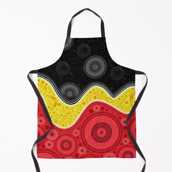 Item preview, Aboriginal Dot Painting Bedding Set Red Earth Hunt designed and sold by AboriginalartVI.