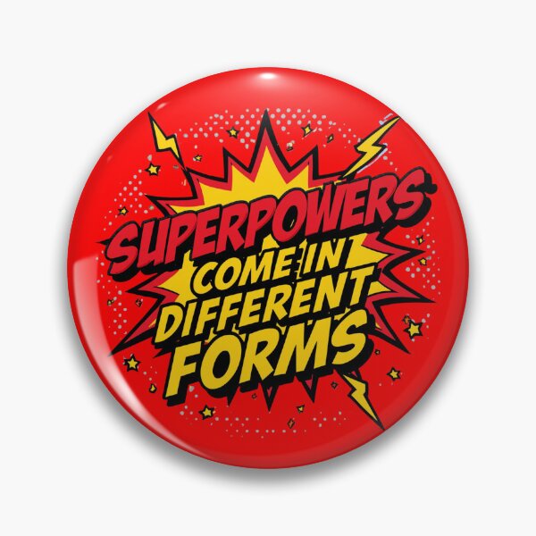 Item preview, Superpowers Come In Different Forms - Neurodiversity Pop Art designed and sold by EchoPrint Co..