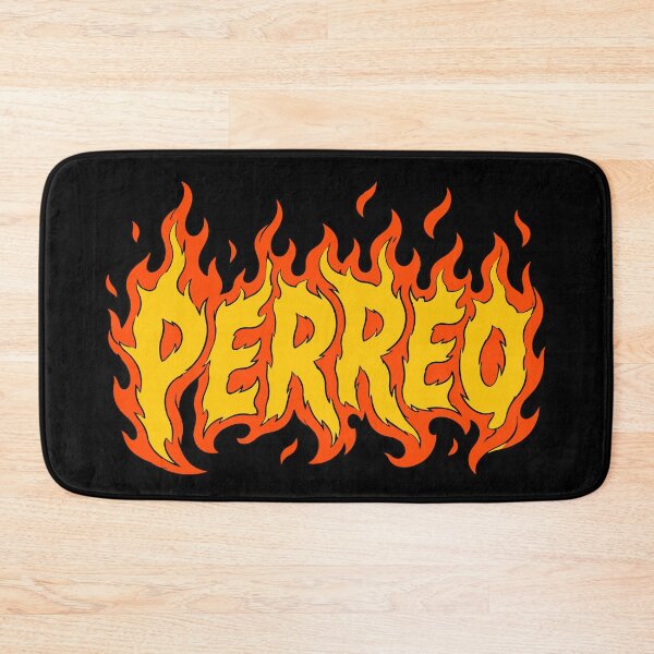 Item preview, Perreo Fire Flame Typography Reggaeton Design designed and sold by Liomal.