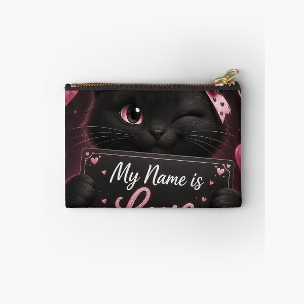 Item preview, My Name Is Love Black Cat designed and sold by LovePrintArt.