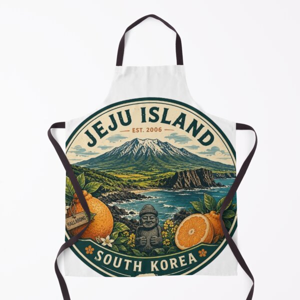 Item preview, Jeju Island Hallabong Citrus Vintage Travel Badge Sticker | South Korea Nature Adventure Design designed and sold by TulipsArtDesigns .