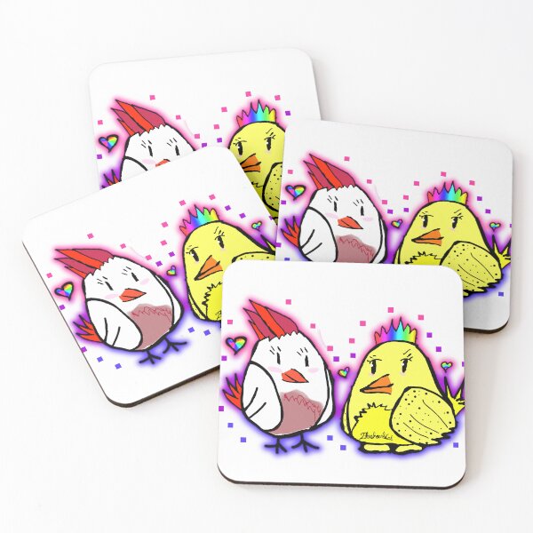Item preview, Cute Love Birds (BiFlagThemed)  designed and sold by BluePhoenixCat.