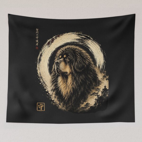 Item preview, Guardian of the Sacred Gate – Tibetan Mastiff | Guardians of the Enso designed and sold by Sanctum Icons.