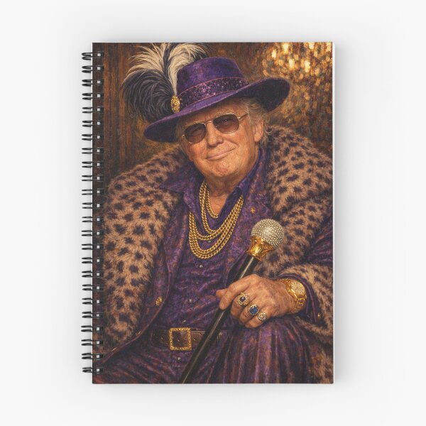 Item preview, Pimp Donald Trump Portrait 'Gilded Swagger in Purple'  designed and sold by OtherworldlyIdeas.