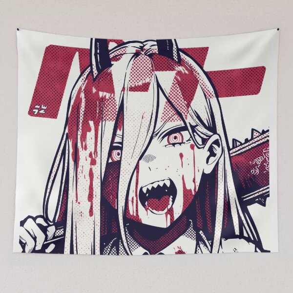 Item preview, Powah Halftone Tomato Splatter designed and sold by AnimeArsenalPrints.