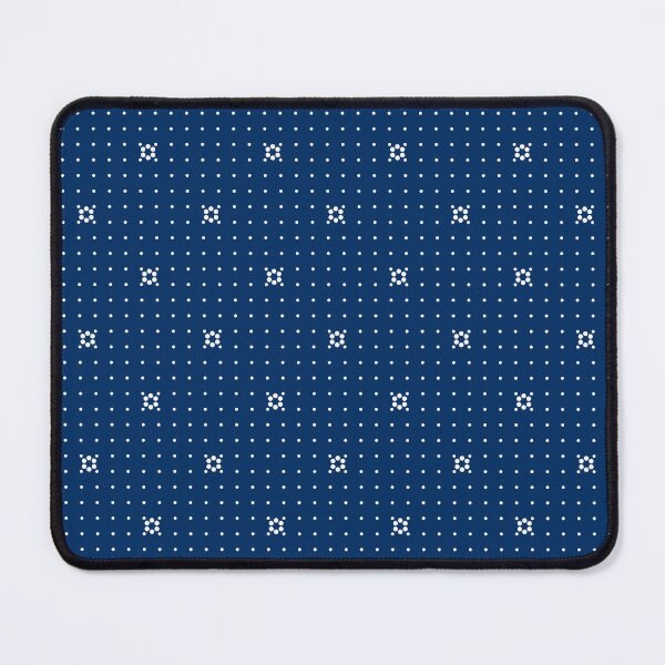 Item preview, Dark blue & white micro polka dot flowers  designed and sold by Mint + Midnight.
