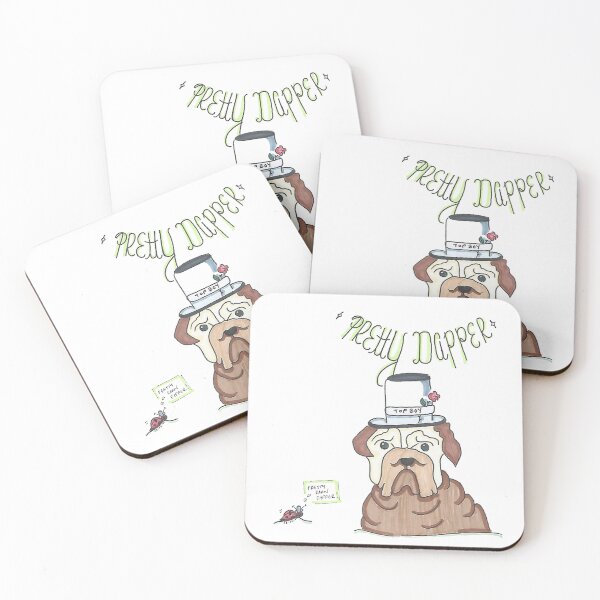 Item preview, Dapper Dog - Hand Drawn Bulldog In Top Hat designed and sold by AJPrettyObscene.