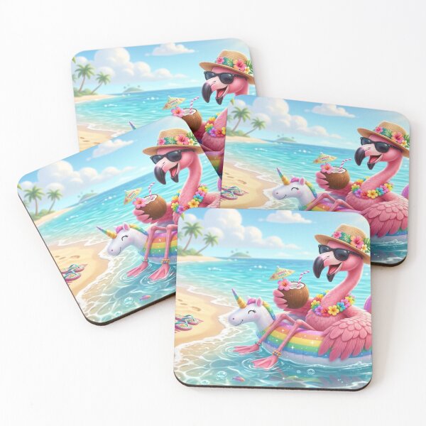 Item preview, Cute Cartoon Pink Flamingo - Adorable Magical Tropical Holiday designed and sold by MemoMetaverse.