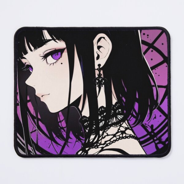 Item preview, Gothic Anime Waifu Purple Eyes Art designed and sold by AnimDream .